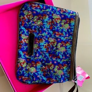 Betsey Johnson sequence wristlet